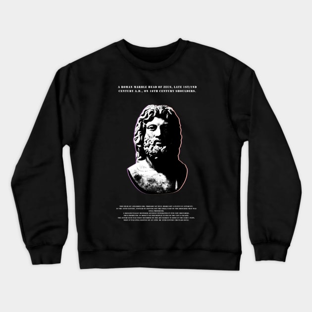 Zeus - Statue Crewneck Sweatshirt by ElMass